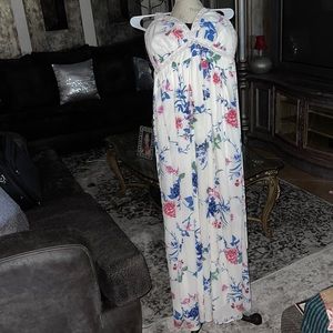 Super Cute Sundress! Off white floral print!